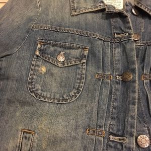 J. Crew Factory Jackets & Coats - Distressed J. Crew Factory Jean Jacket, Size M J. Crew Factory Jackets & Coats - Distressed J. Crew Factory Jean Jacket, Size M